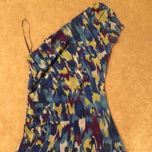 Sweet Pea - Multi-Color One Shoulder Top - Size L